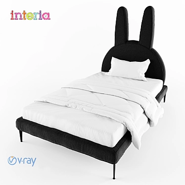 Zaya Bed: Stylish and Practical 3D model image 1 