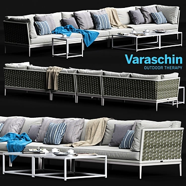 Varaschin ALGARVE Outdoor Sofa Set 3D model image 1 