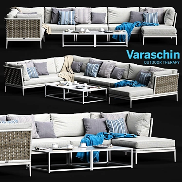 Luxurious Varaschin ALGARVE Sofa: Perfect Relaxation 3D model image 1 