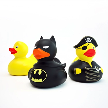 Quacktastic Set: Classic, Batman, Pirate 3D model image 1 