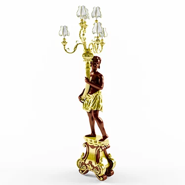 Moorish Torch Floor Lamp 3D model image 1 