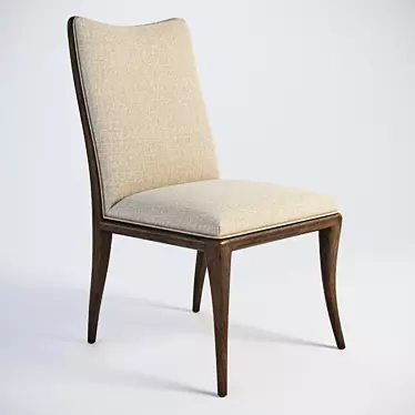 Elegant Florence Side Chair 3D model image 1 