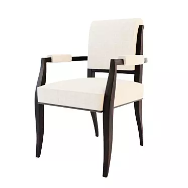 Elegant Dining Armchair: Modern Design 3D model image 1 