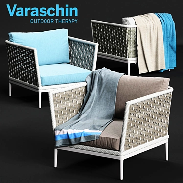 Varaschin ALGARVE Armchair - Modern and Stylish Seating 3D model image 1 