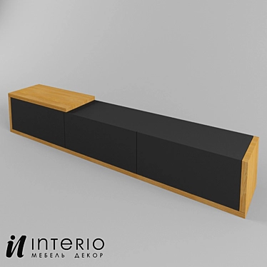 Customizable INTERIO-MEBEL T1_0 Console Table 3D model image 1 