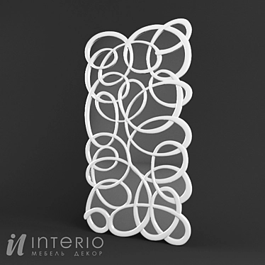 Whimsical Composition Mirror 3D model image 1 