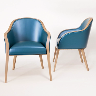 Wave Montbel Chair: Modern, Realistic 3D Model 3D model image 1 