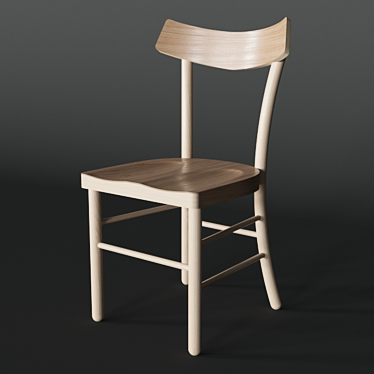 Sleek Fritz Chair: Modernized German Inspiration 3D model image 1 