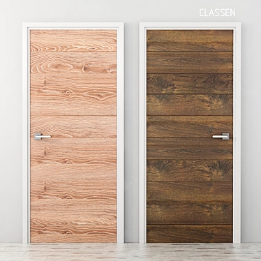 Classen Collection №4: Cassano Marone/Argenta Latte Oak Doors - 2022x818mm 3D model image 1 