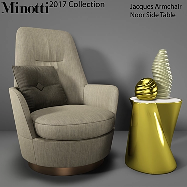 Elegant Minotti 2017 Chic Set 3D model image 1 