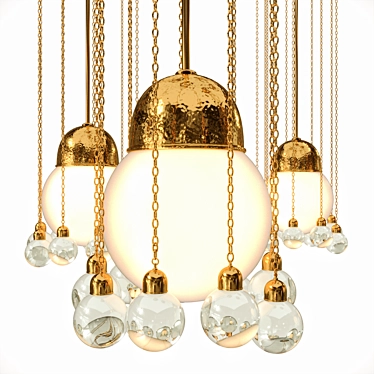 Vienna Secession Pendant Lamp 3D model image 1 