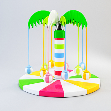 Palma Playground Carousel 3D model image 1 