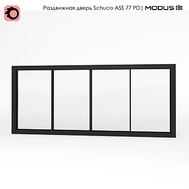 Schuco ASS 77 PD Sliding Door - Maximum Size of 13m x 3.5m 3D model image 1 