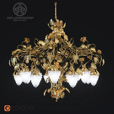 Elegant MM Lampadari Chandelier 3D model image 1 