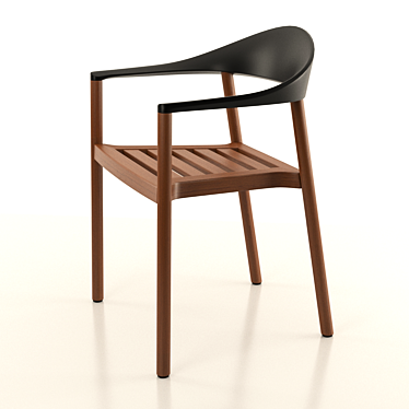Monza Outdoor Armchair: Stackable Design 3D model image 1 