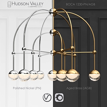 Chandelier BOCA 1230-PN / AGB