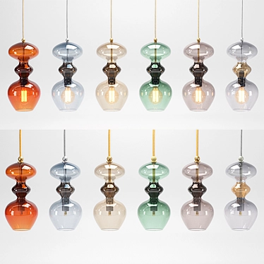 Futura Pendant Lamps: Elegant Lighting Solution 3D model image 1 