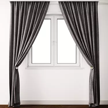 Exquisite Curtain Model: 3ds Max 2014/2011 & OBJ 3D model image 1 