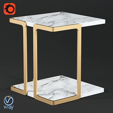 HARRY: Sleek and Stylish Side Table 3D model image 1 