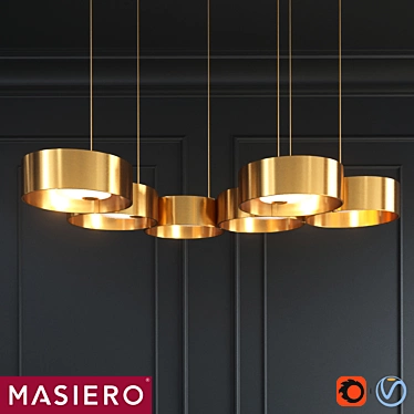 Masiero Sound OR6: Elegant Lighting Fixture 3D model image 1 