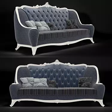 Classic 3-Post Sofa 3D model image 1 