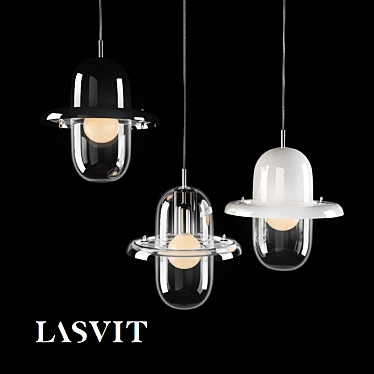 Illuminating Elegance: Lasvit Hat Lights 3D model image 1 