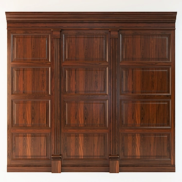 Wood Panel Collection - Six Unique Models 3D model image 1 