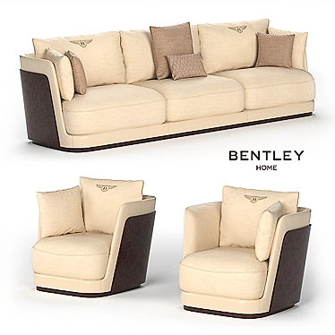 Richmond Luxury Sofa & Armchair 3D model image 1 