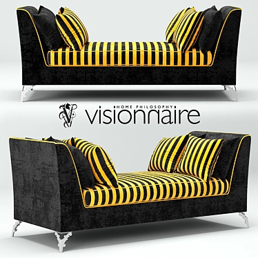 Avalon IPE Cavalli - Elegant Banquette 3D model image 1 