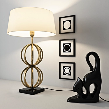 ROLLO ANTIQUE GOLD TABLE LAMP