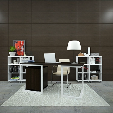 Modern Office Set | 2010 Version & FBX 3D model image 1 