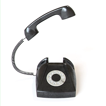 Vintage Phone Lamp 3D model image 1 