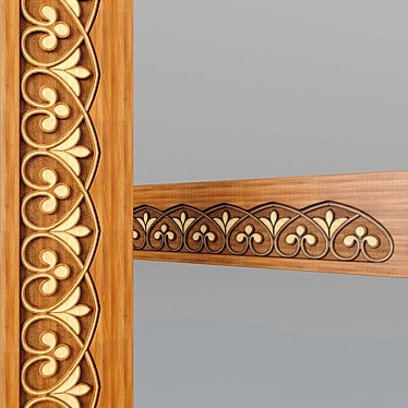 Uzbek Freese 3 - Exquisite Wall Art 3D model image 1 