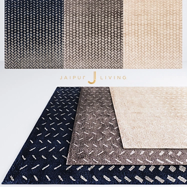 Exquisite Jaipur Silas Rug 3D model image 1 