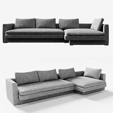 Elegant Hi-Bridge Sofa by Molteni&C 3D model image 1 