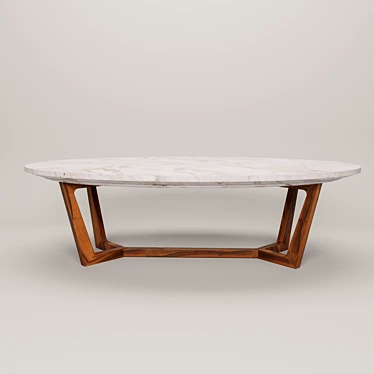 Sleek Modern Table 3D model image 1 