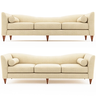 Elegant Baker Patricia Sofa 3D model image 1 