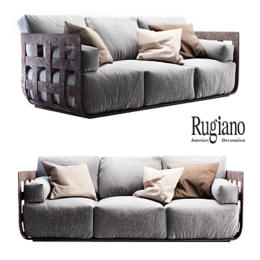 RUGIANO Braid Contemporary Luxe Sofa 3D model image 1 