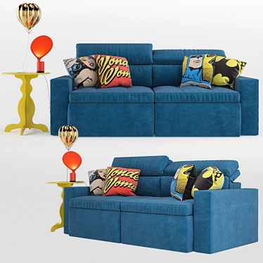 Brazilian Pop Sofa Set 3D model image 1 