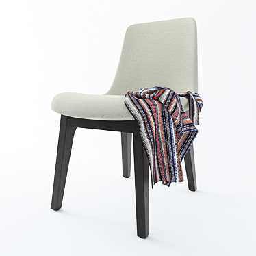 Modern Mercer Side Chair 3D model image 1 