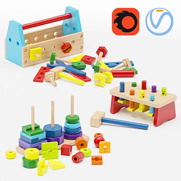 Melissa & Doug Toys Set 3D model image 1 