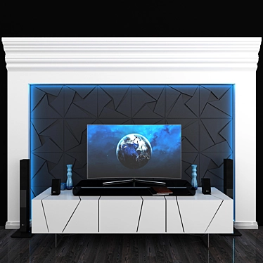 Samsung QE65Q7FAMUXUA 65" TV 3D model image 1 