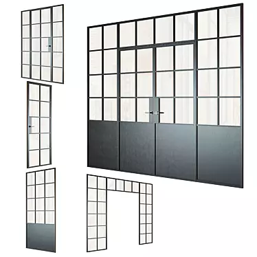 Loft-style OM Partitions Set from IVEGROUP 3D model image 1 
