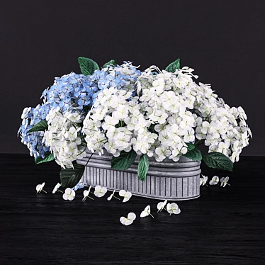 Hydrangea Bouquet in Planter 3D model image 1 