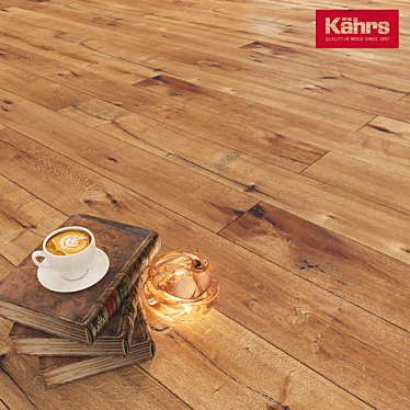 Artisan Tan: Elegant Parquet Flooring 3D model image 1 