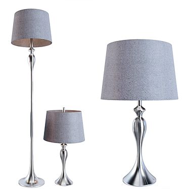 Elegant Gwendolyn Lamp: Floor & Table 3D model image 1 