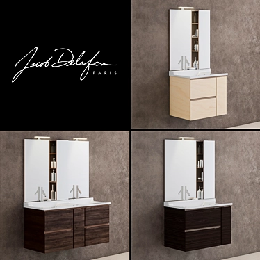 Elegant Soprano Washbasins | Jacob Delafon 3D model image 1 