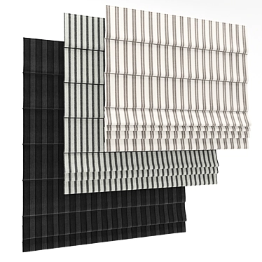 Elegant Roman Blind 46 3D model image 1 