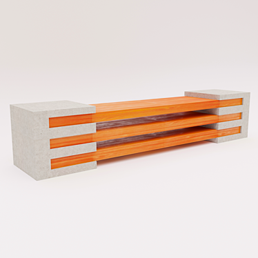 Elevate Bench: Height 450mm 3D model image 1 