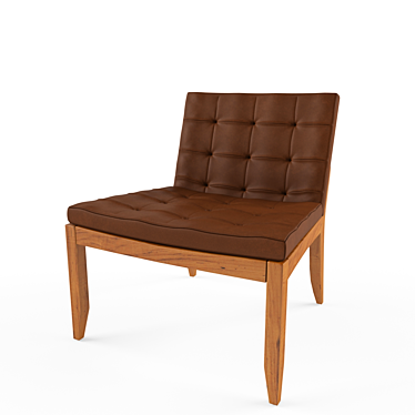 Modern Adeline Lounge Chair 3D model image 1 